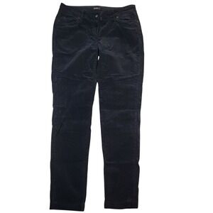 J. McLaughlin Women's‎ Velvet Feel Pants Sz 6 Black Cotton Blend